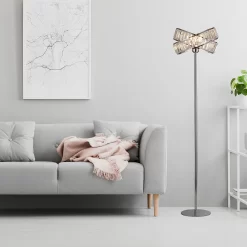 Dita 2 Band Chrome Floor Lamp -Lighting Promotion Store 13157967 1834936869482949