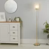 Pearl Frosted Floor Lamp - White