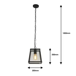 Bellevue 1 Light Industrial Pendant - Black -Lighting Promotion Store 13177664 1375009385270987