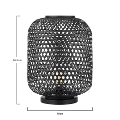 Reid Black Floor Lantern -Lighting Promotion Store 13191224 1674896452379036
