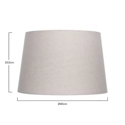 Finn Taper Natural Linen Shade - 40cm -Lighting Promotion Store 13191232 1184900555123194