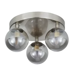 Orb 3 Light Flush Pendant - Nickel Smoke -Lighting Promotion Store 13208301 1314896913783191