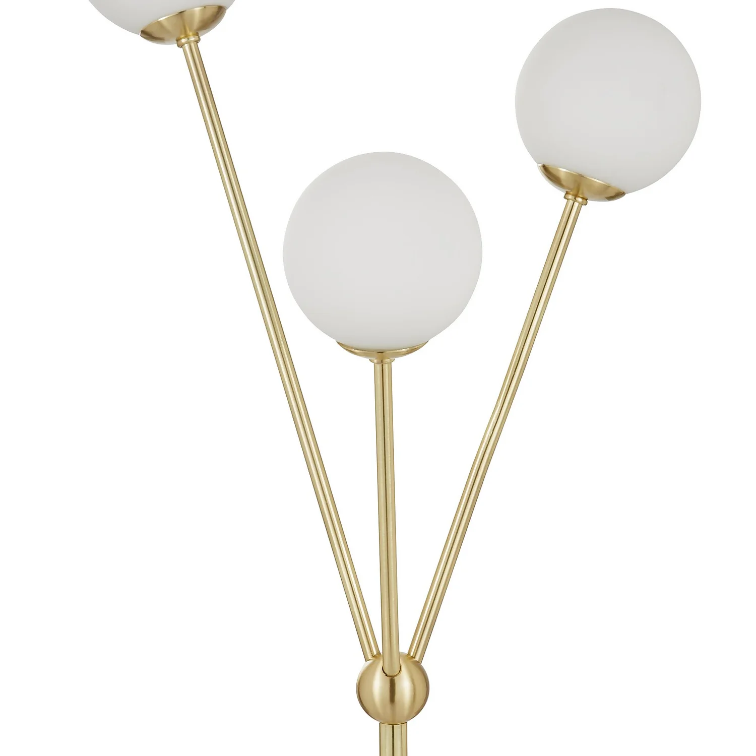Orb 3 Light Floor Lamp - Brass & Opal 6 Orb 3 Light Floor Lamp - Brass & Opal - Image 4