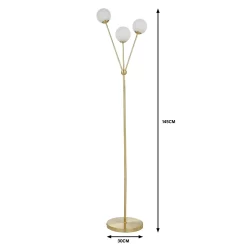 Orb 3 Light Floor Lamp - Brass & Opal 12 Orb 3 Light Floor Lamp - Brass & Opal -Lighting Promotion Store 13208308 6834909895072469