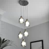 Jinx 5 Light Cluster Pendant - Smoked Glass -Lighting Promotion Store 13208314 6754896913122822