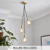 Edge 3 Light Cluster Pendant - Polished Brass -Lighting Promotion Store 13208317 1675021602876068