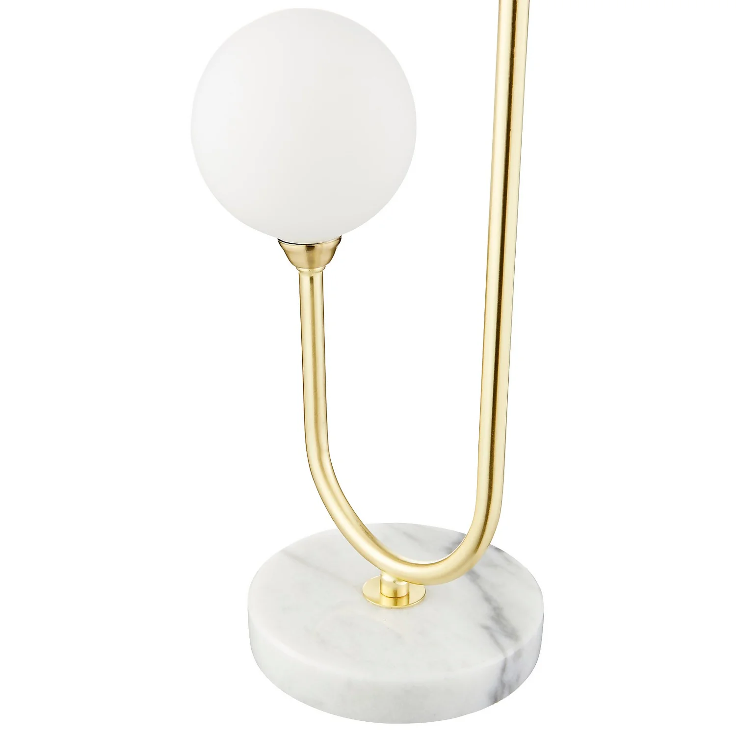 House Beautiful Delta Marble Table Lamp - Brass & Opal 5 House Beautiful Delta Marble Table Lamp - Brass & Opal - Image 3