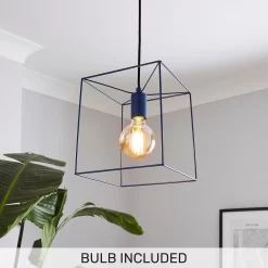 Edge 1 Light Pendant - Navy