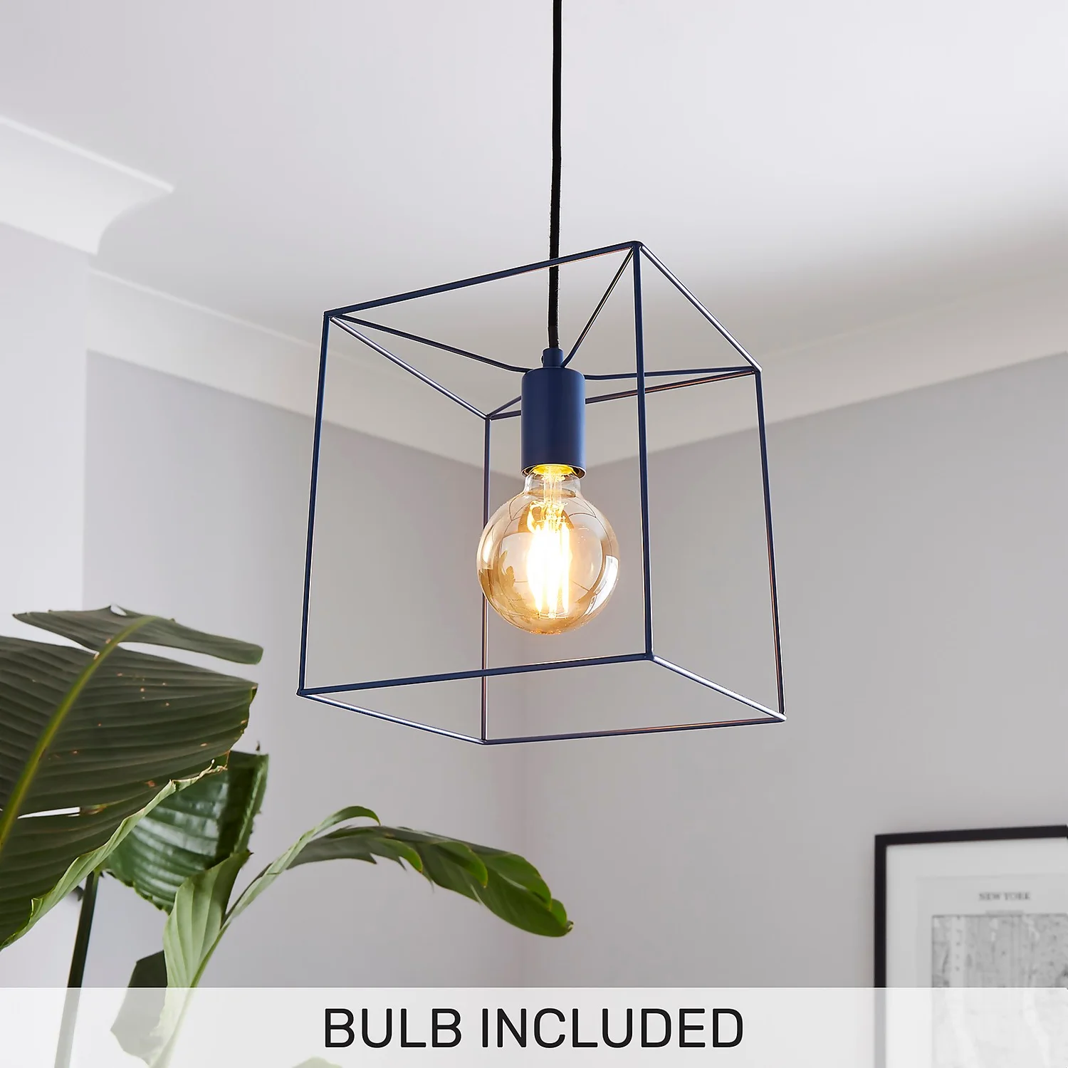 Edge 1 Light Pendant - Navy 3 Edge 1 Light Pendant - Navy