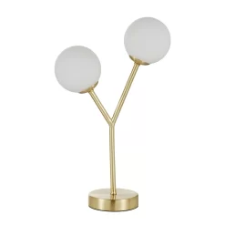 Orb 2 Light Table Lamp - Brass & Opal -Lighting Promotion Store 13208335 3214896913551828