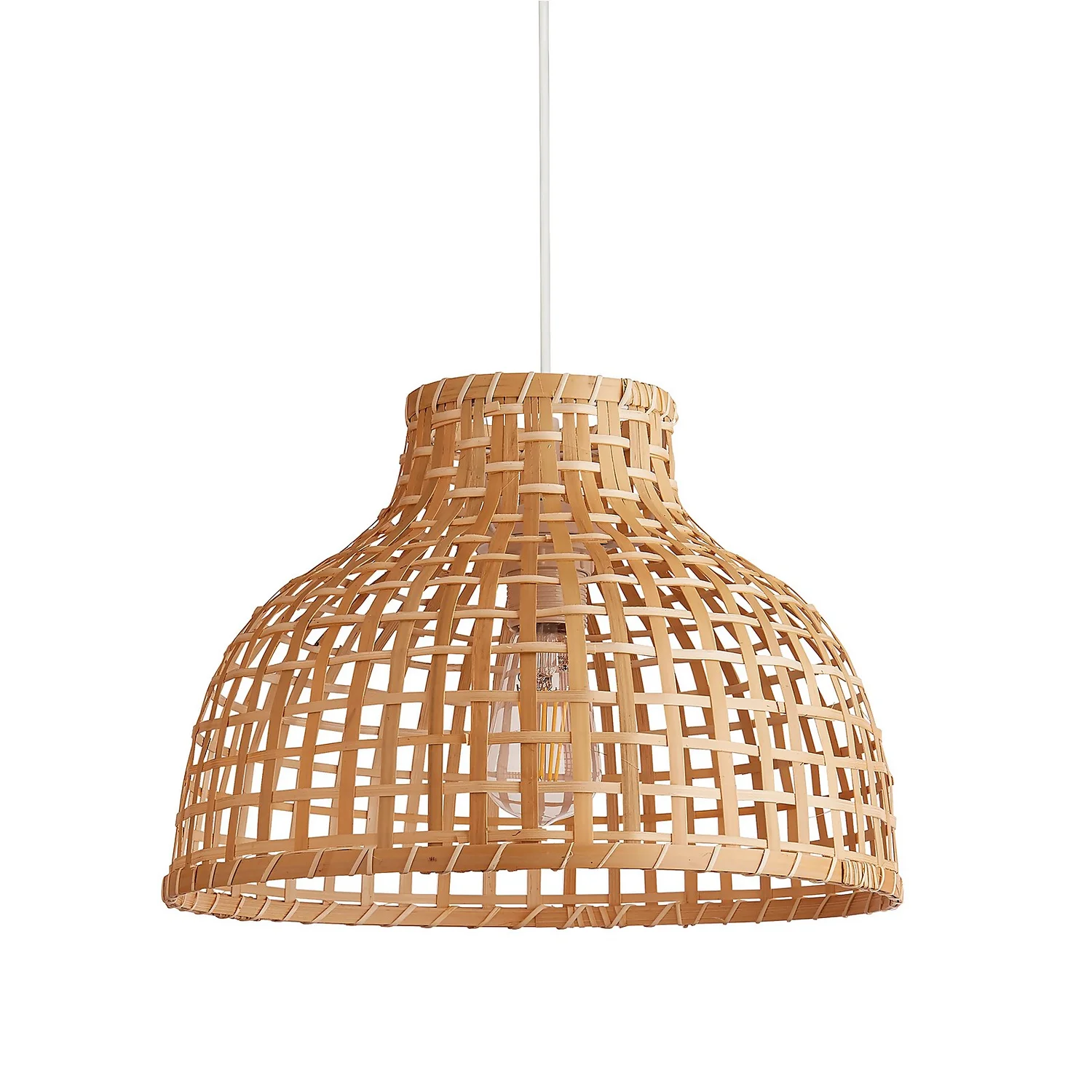 Belle Bamboo Woven Light Shade - Medium 6 Belle Bamboo Woven Light Shade - Medium - Image 4