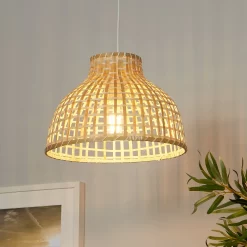 Belle Bamboo Woven Light Shade - Medium
