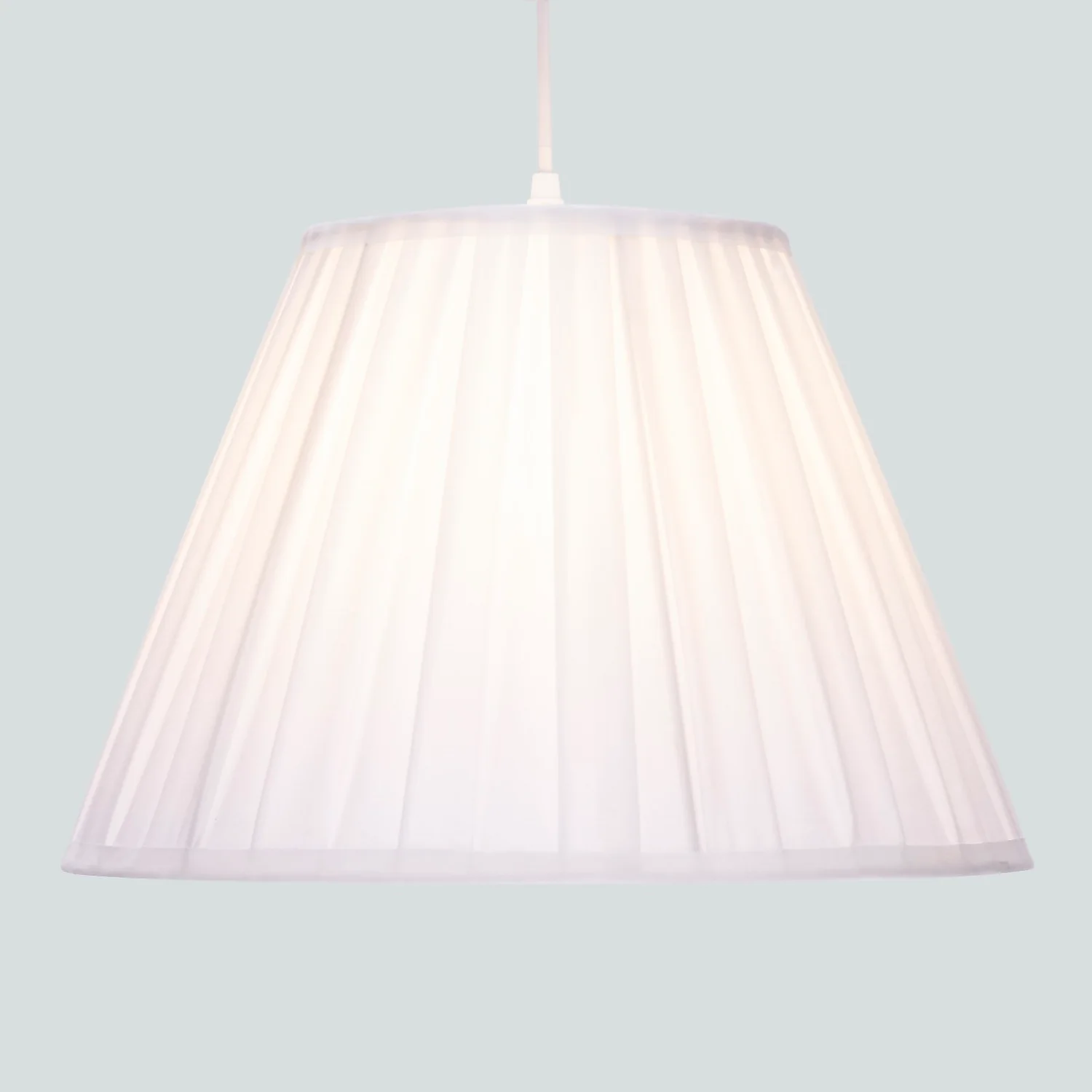 Raye White Pleated Taper Silk Shade - 40cm 5 Raye White Pleated Taper Silk Shade - 40cm - Image 3