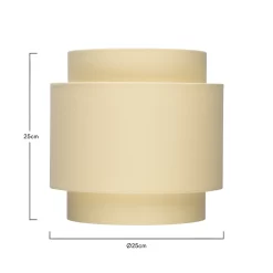 Finn Tier Drum Lemon Linen Shade - 25cm -Lighting Promotion Store 13222470 1764901095783746