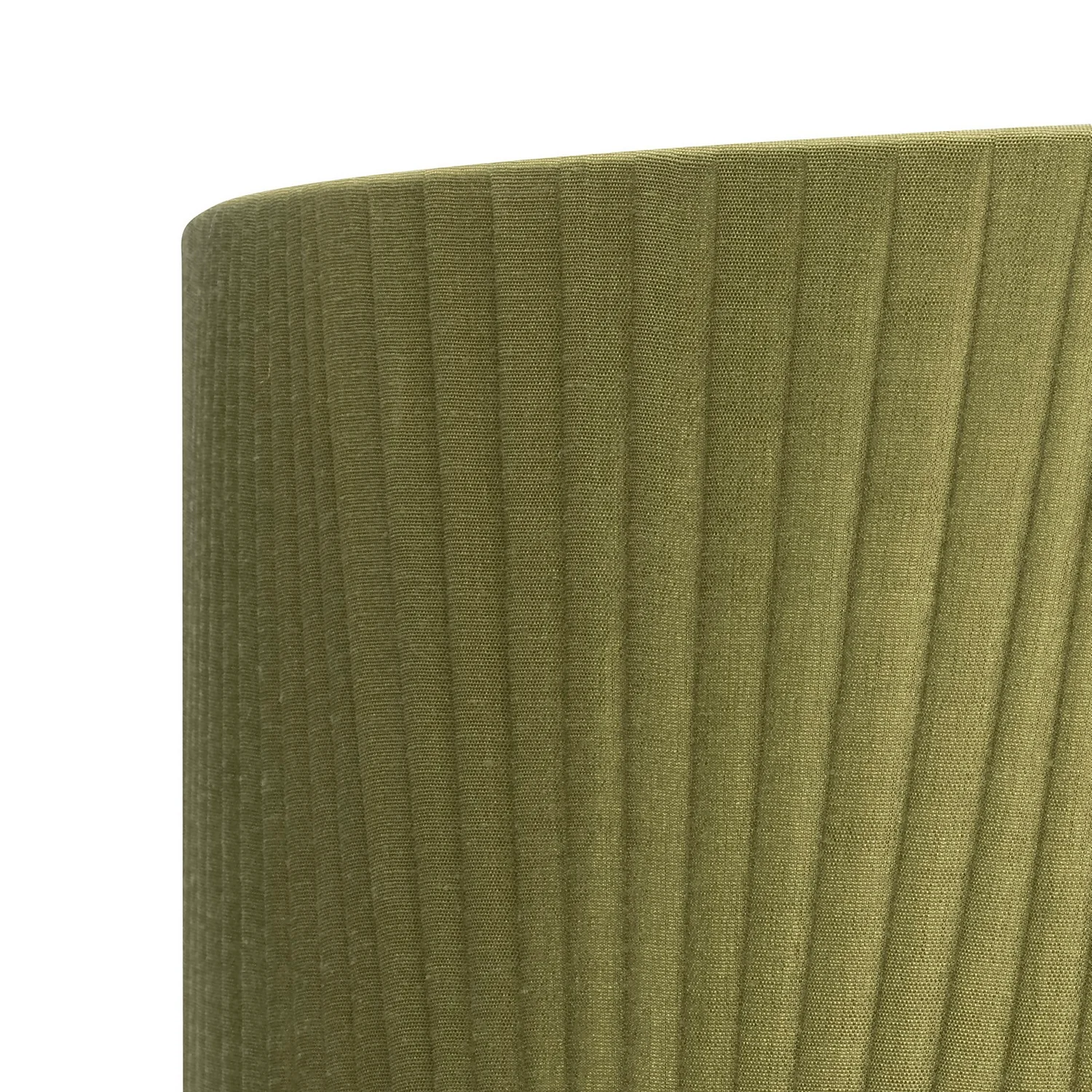 Raye Olive Drum Pleated Silk Shade - 45cm 6 Raye Olive Drum Pleated Silk Shade - 45cm - Image 4