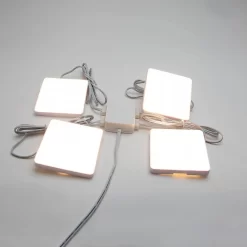 Set Of 4 LED Square Puck Lights 12 Set Of 4 LED Square Puck Lights -Lighting Promotion Store 13239145 1355007594957045