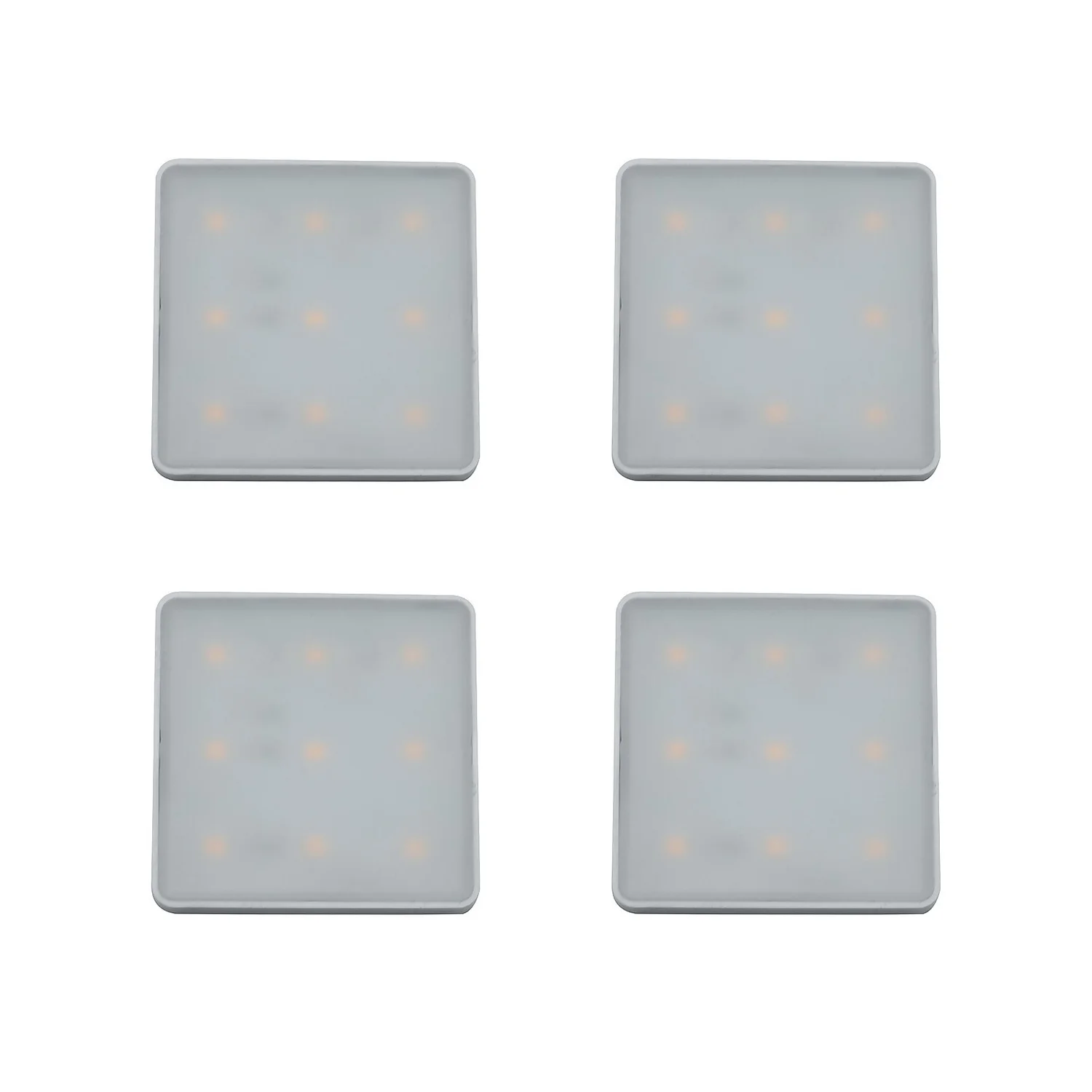 Set Of 4 LED Square Puck Lights 4 Set Of 4 LED Square Puck Lights - Image 2