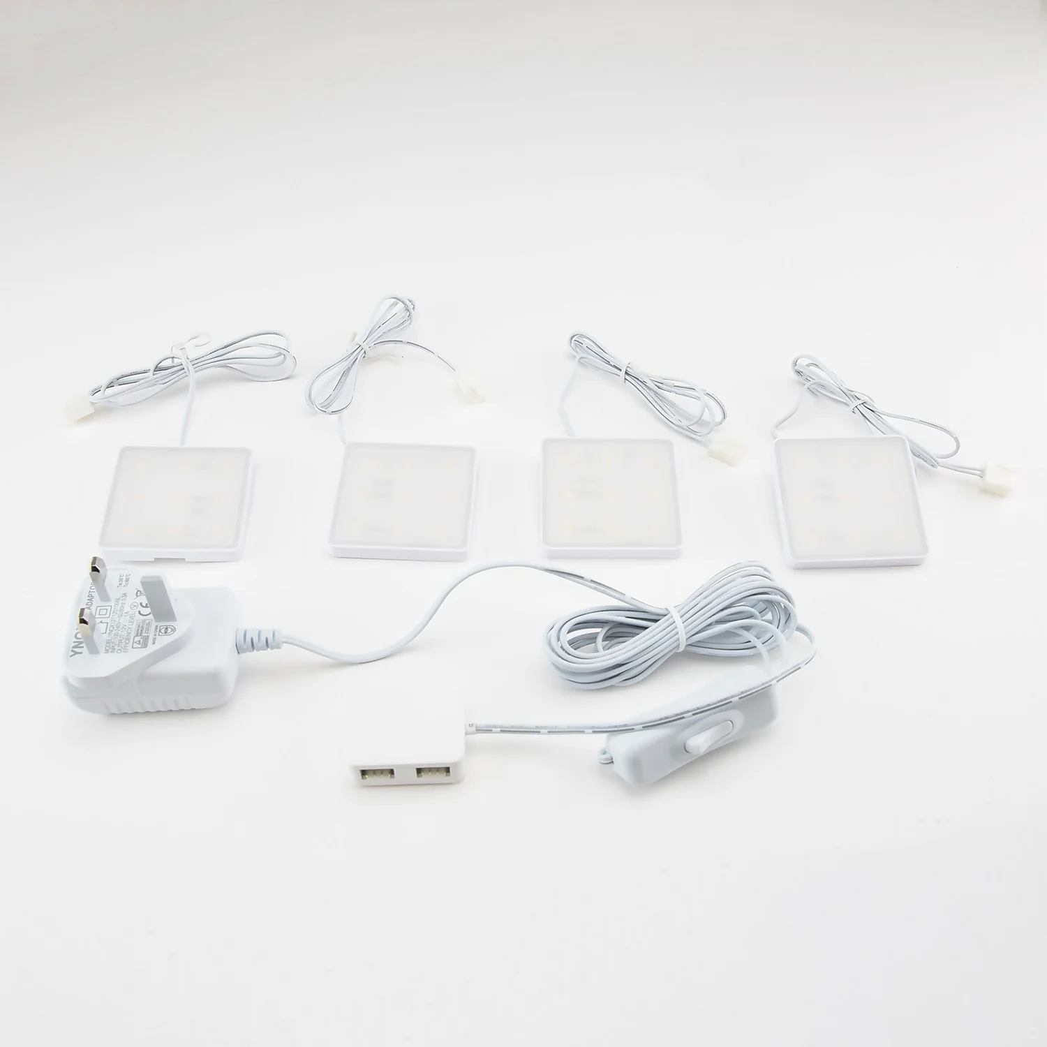 Set Of 4 LED Square Puck Lights 7 Set Of 4 LED Square Puck Lights - Image 5