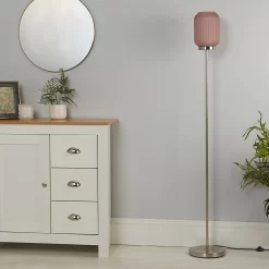 Pearl Frosted Floor Lamp - Rose 12 Pearl Frosted Floor Lamp - Rose -Lighting Promotion Store 13445400 1215042045722968
