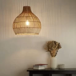 House Beautiful Woven Rattan Shade - Natural -Lighting Promotion Store 13445402 6324971630304797