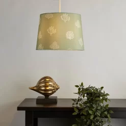 Country Living Salcombe Seaflower Patterned Lamp Shade - Laurel Green -Lighting Promotion Store 13445408 2014953139787061