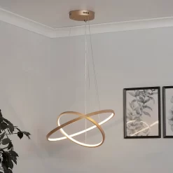 Malibu LED Double Ring Ceiling Pendant Light - Bamboo -Lighting Promotion Store 13445411 1705042050562130