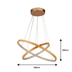 Malibu LED Double Ring Ceiling Pendant Light - Bamboo -Lighting Promotion Store 13445411 1785042050608723