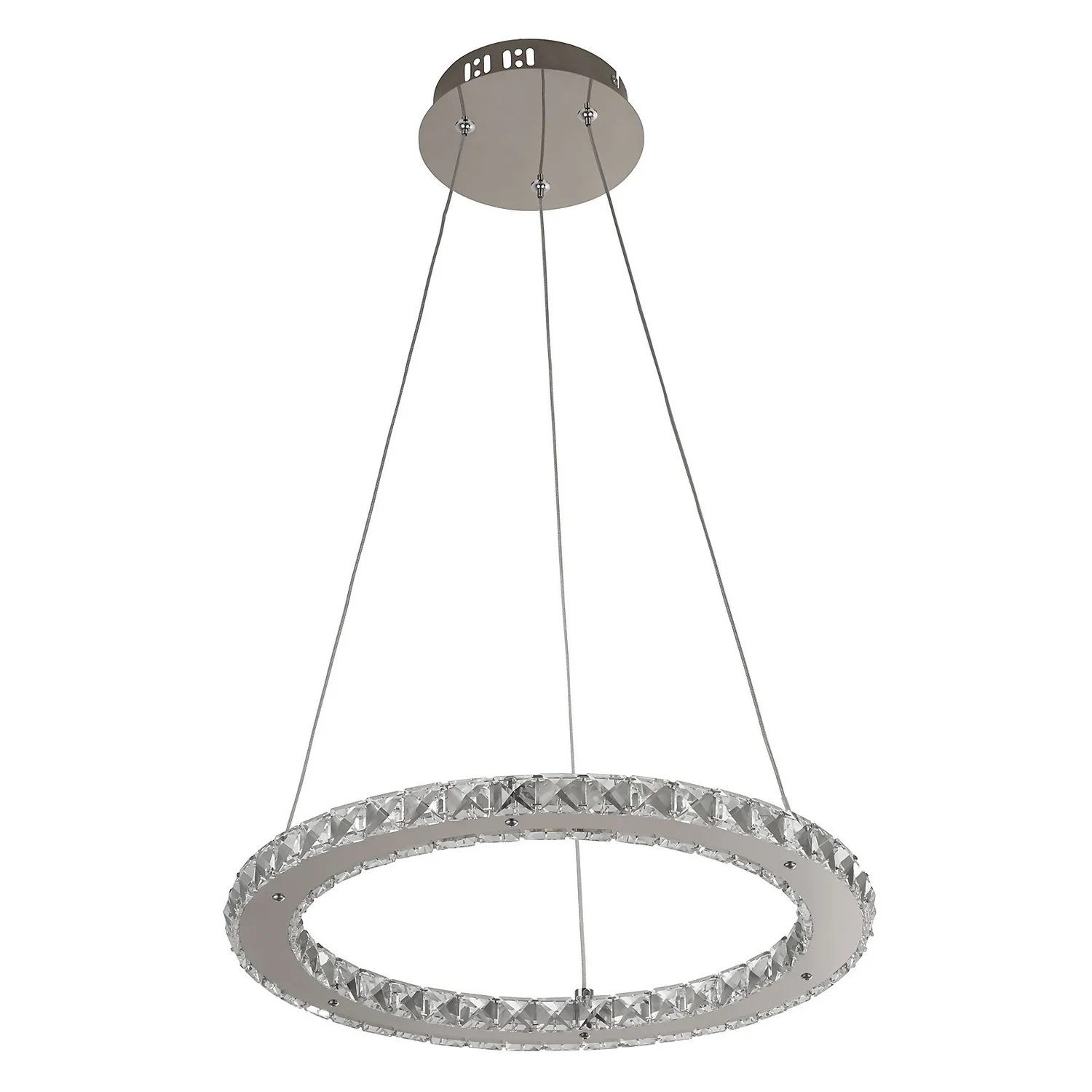 Atlanta LED Single Tier Ceiling Pendant Light - Chrome 5 Atlanta LED Single Tier Ceiling Pendant Light - Chrome - Image 3
