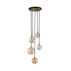 Shoreditch Five Light Cluster Light - Champagne & Brass -Lighting Promotion Store 13453783 8184915324297698