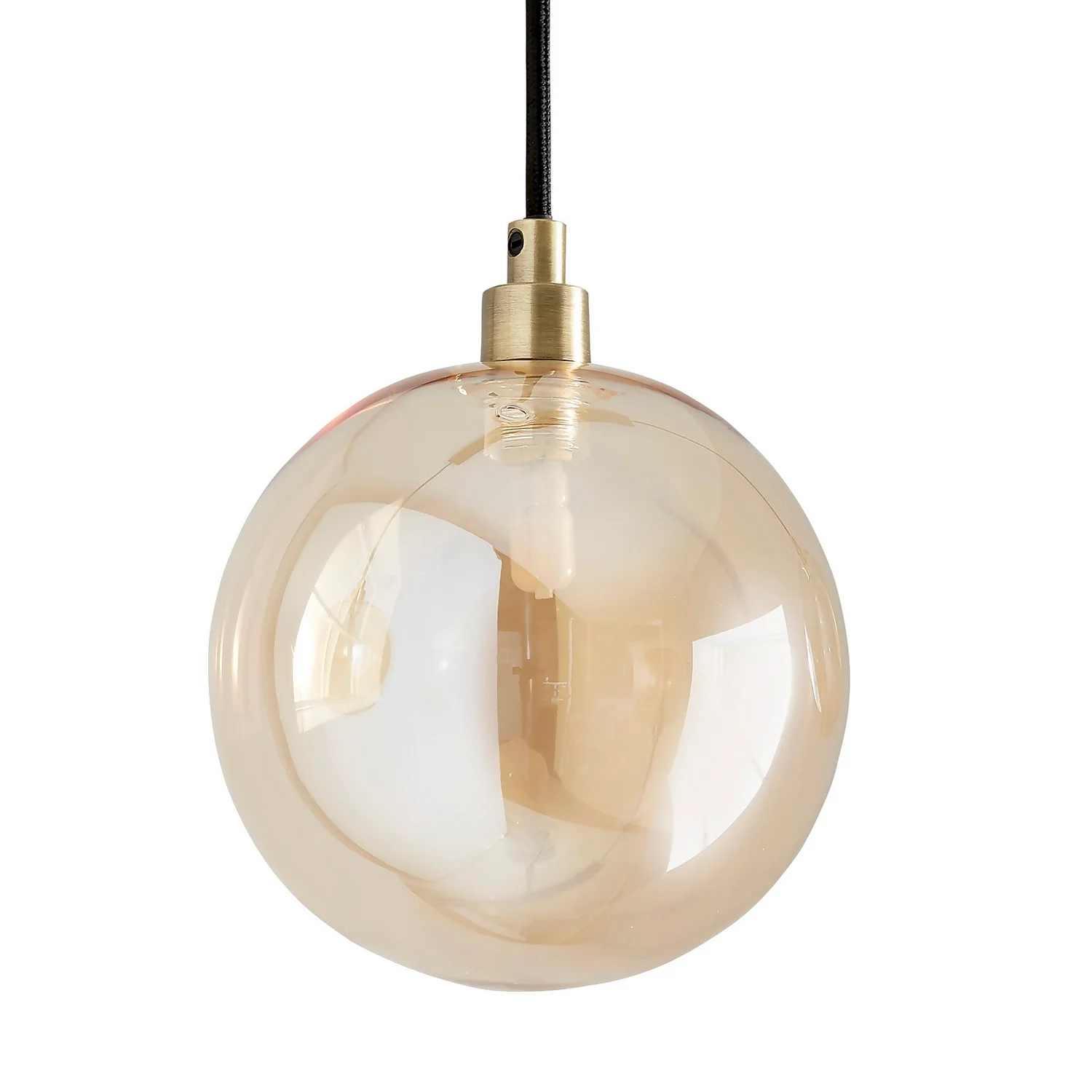 Shoreditch Three Light Diner Bar Light - Champagne & Brass 6 Shoreditch Three Light Diner Bar Light - Champagne & Brass - Image 4