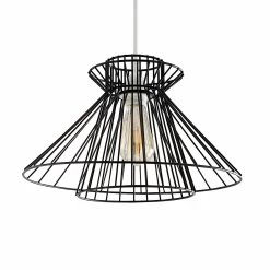 Dalston Wire Easy Fit Light Shade - Black 7 Dalston Wire Easy Fit Light Shade - Black -Lighting Promotion Store 13453792 1034915323279483