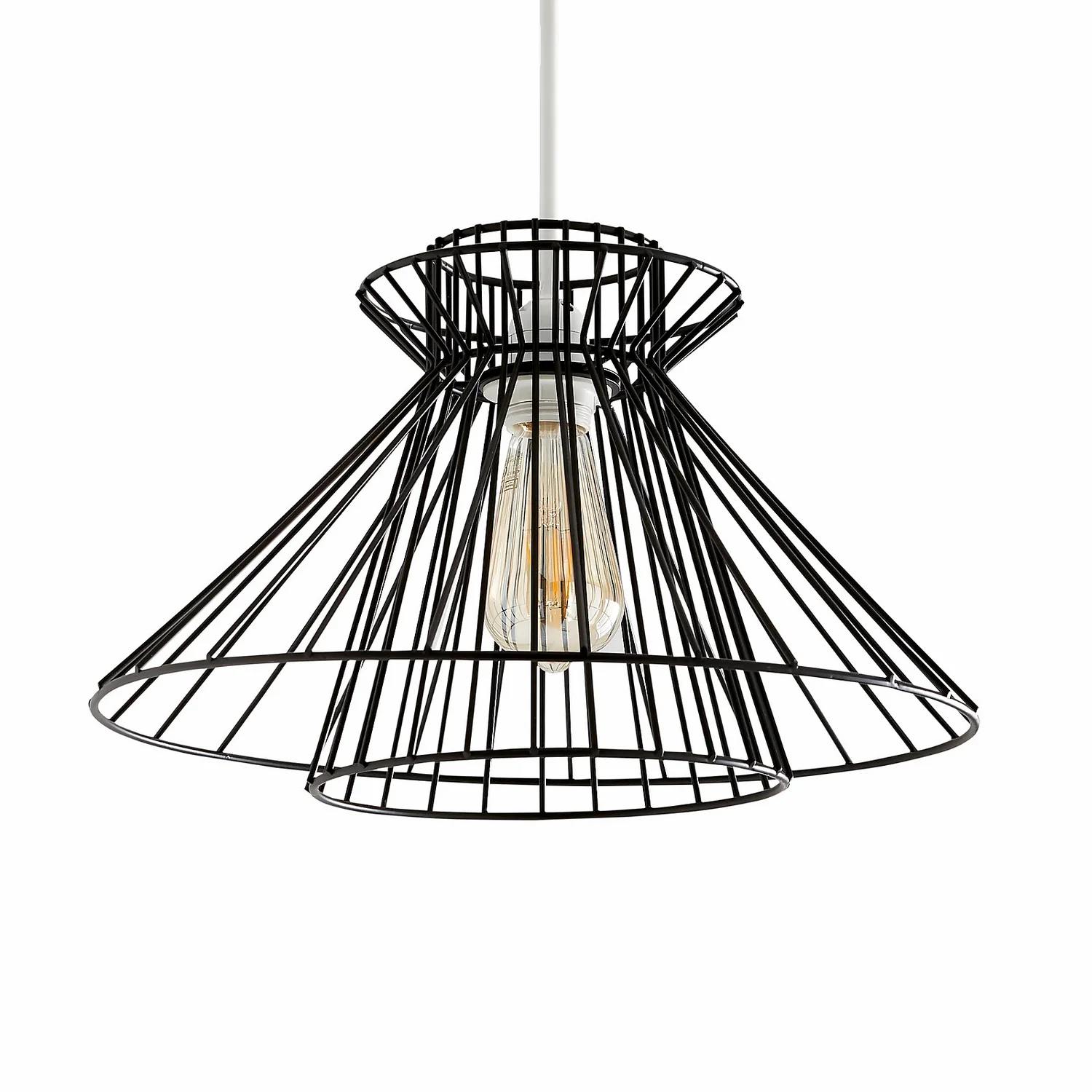 Dalston Wire Easy Fit Light Shade - Black 4 Dalston Wire Easy Fit Light Shade - Black - Image 3