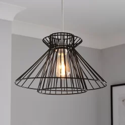 Dalston Wire Easy Fit Light Shade - Black