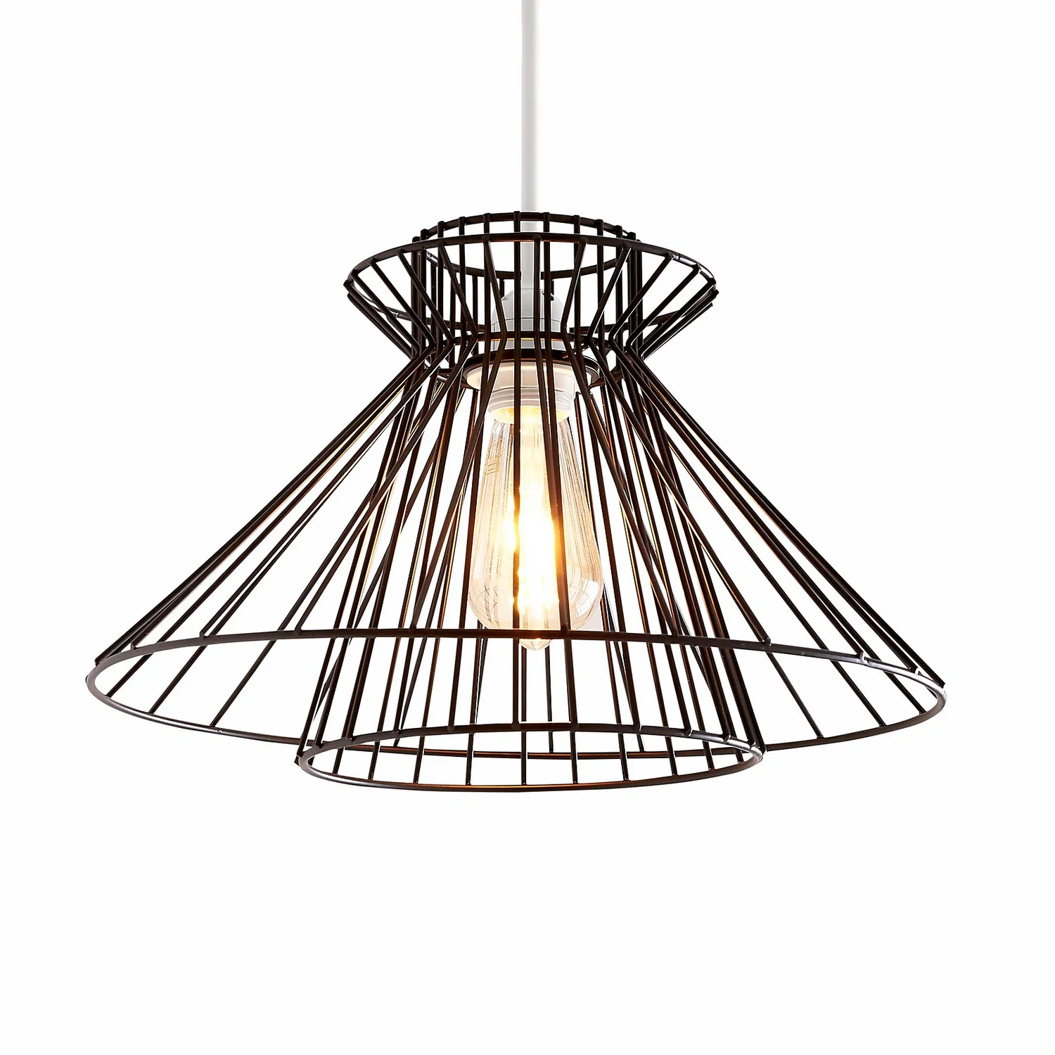 Dalston Wire Easy Fit Light Shade - Black 3 Dalston Wire Easy Fit Light Shade - Black - Image 2