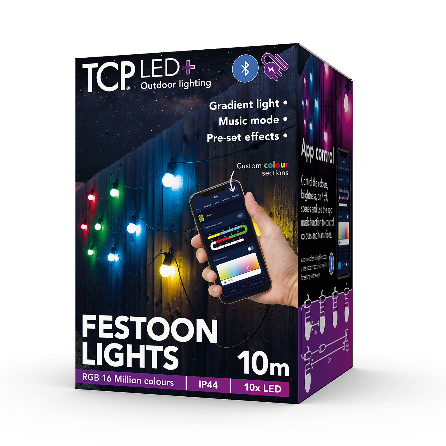 TCP LED+ Outdoor Festoon Light - 10m 4 TCP LED+ Outdoor Festoon Light - 10m - Image 2