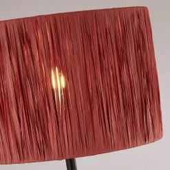 Raffia Floor Lamp - Pink & Black 11 Raffia Floor Lamp - Pink & Black -Lighting Promotion Store 13525817 1584956834985629