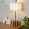 Raffia Table Lamp - White & Gold -Lighting Promotion Store 13525827 1885042052902241