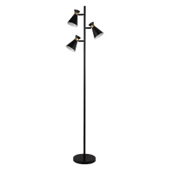 Balham 3 Light Floor Lamp - Black & Brass -Lighting Promotion Store 13525828 1995042072910660