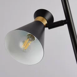 Balham 3 Light Floor Lamp - Black & Brass -Lighting Promotion Store 13525828 1995042072957418