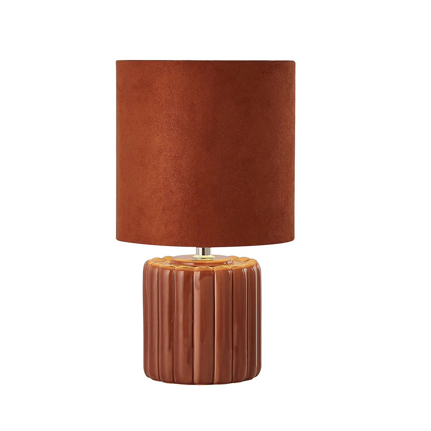 Phoebe Ceramic Table Lamp - Rust 4 Phoebe Ceramic Table Lamp - Rust - Image 2