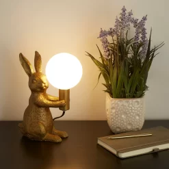 Rabbit Table Lamp - Gold & Glass 14 Rabbit Table Lamp - Gold & Glass -Lighting Promotion Store 13528281 1964956834690186