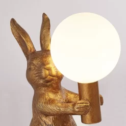 Rabbit Table Lamp - Gold & Glass 12 Rabbit Table Lamp - Gold & Glass -Lighting Promotion Store 13528281 9214956834768027