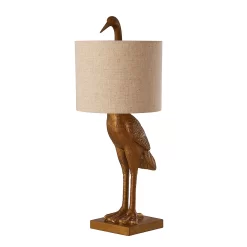 Crane Table Lamp - Gold & Oatmeal -Lighting Promotion Store 13528282 1614956834475056