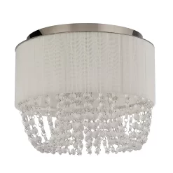 Bellano 3 Light Flush Ceiling Light - White -Lighting Promotion Store 13528463 7544972653510552