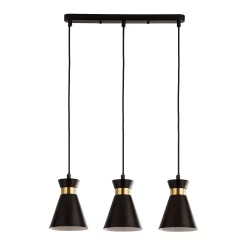 Balham 3 Light Diner Bar Light - Black & Brass -Lighting Promotion Store 13528465 1625042091695865