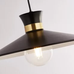 Balham Pendant Ceiling Light - Black & Brass -Lighting Promotion Store 13528466 2094976242471347