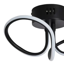 Holden LED Looped Semi Flush Ceiling Light - Black 10 Holden LED Looped Semi Flush Ceiling Light - Black -Lighting Promotion Store 13529583 5604945395874356