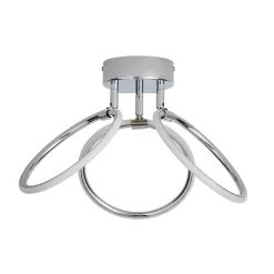 Hudson 3 Ring LED Semi Flush Ceiling Light - Chrome -Lighting Promotion Store 13529585 1704945396589004