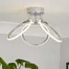 Hudson 3 Ring LED Semi Flush Ceiling Light - Chrome -Lighting Promotion Store 13529585 6074945396481100
