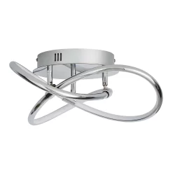 Bailey LED Spiral Flush Ceiling Light - Chrome -Lighting Promotion Store 13529589 4374945395650358